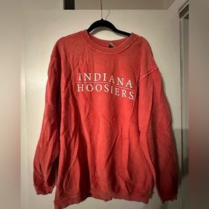 Chickadee Brand | Indiana Hoosiers Size L Oversized Corded Crew Neck